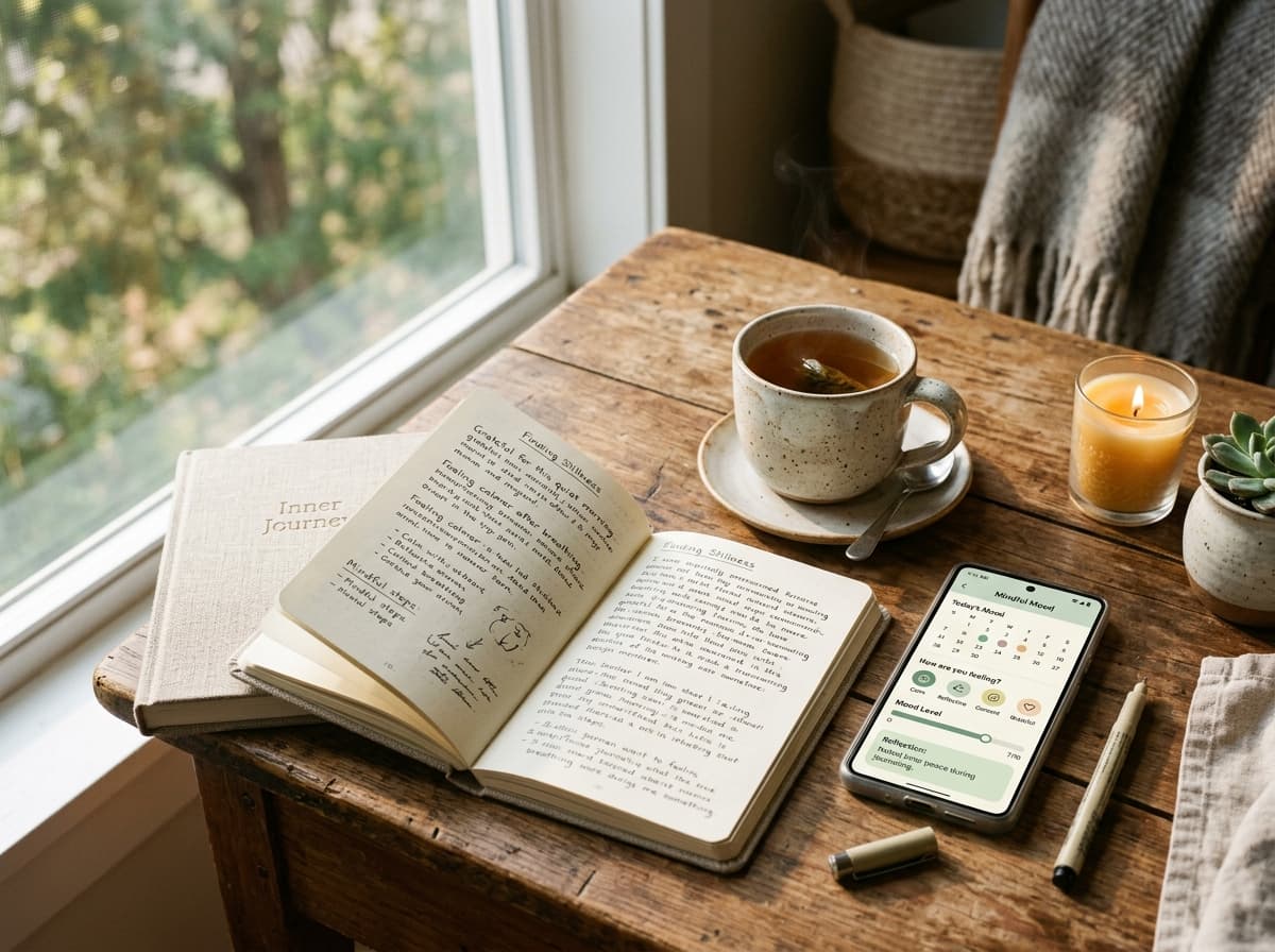 Inner awareness through reflective journaling and tea