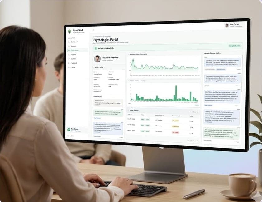 Psychologist Portal with longitudinal patient trends