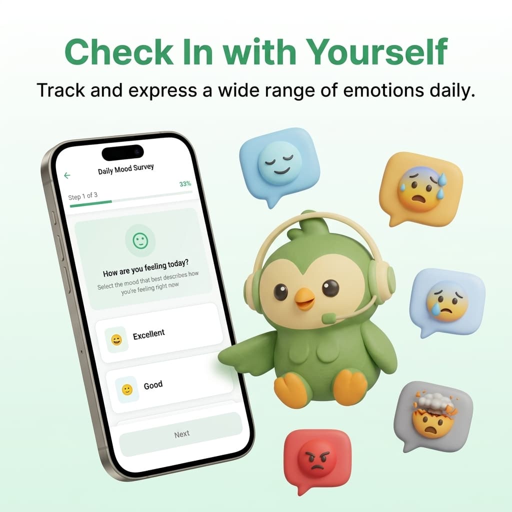 3D Mood survey check in